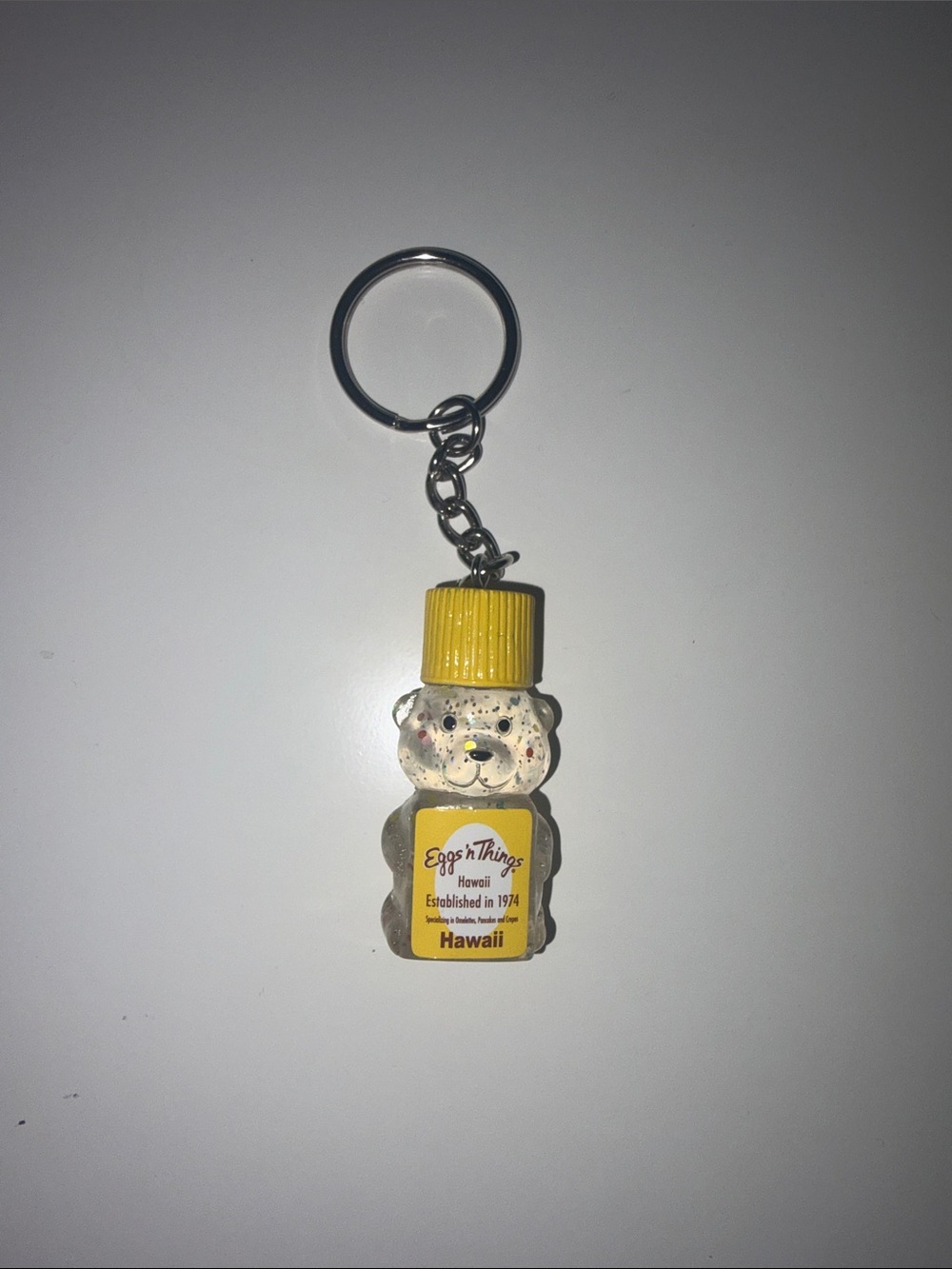 Trendy Brand New Eggs n’ Things Hawaii Glitter Honey Bear Keychain🔥